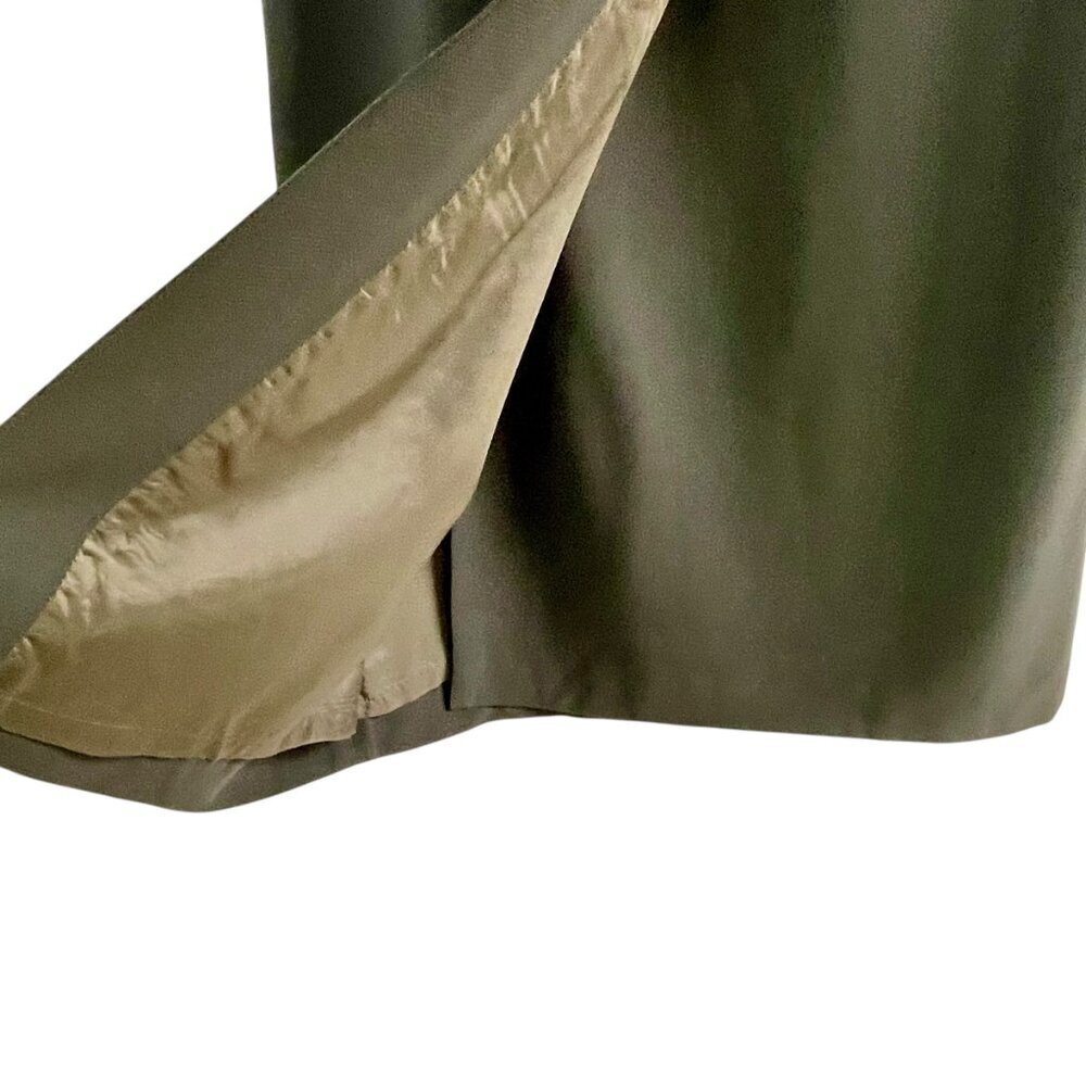 Vintage Giorgio Armani 100% Wool Gray Maxi Wrap Skirt Lined Italian EU 42 / US 6 - Picture 12 of 16